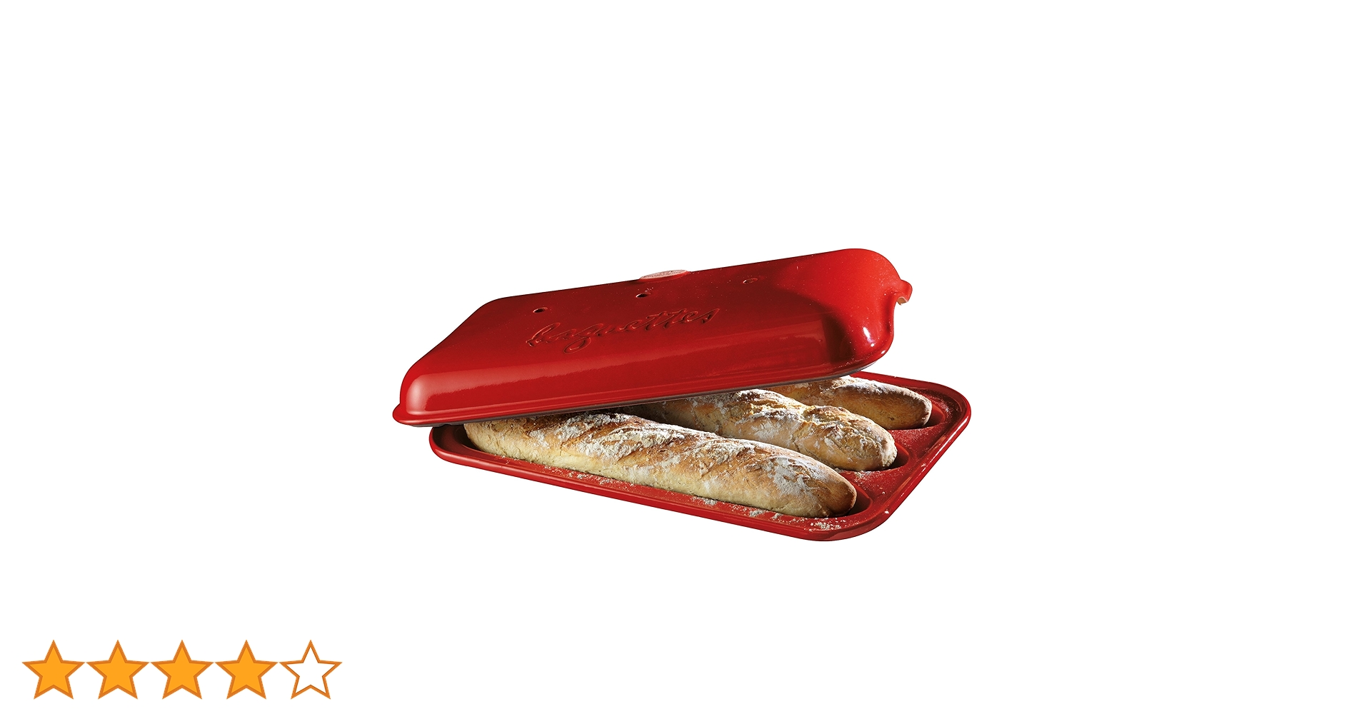 Emile Henry エミール・アンリ パン焼き器 バゲットベイカー 3本焼き Emile Henry エミール・アンリ パン焼き器 バゲットベイカー 3本